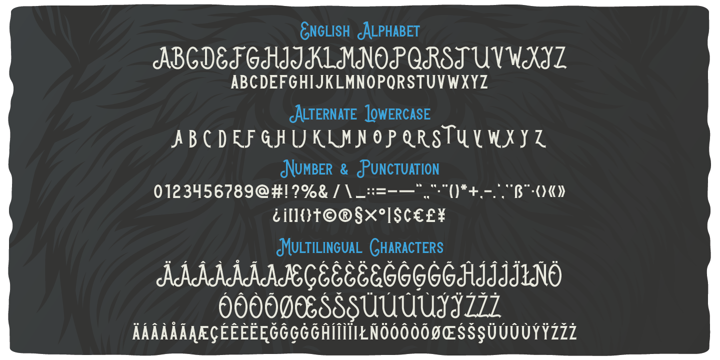 Outdoors Full Font preview
